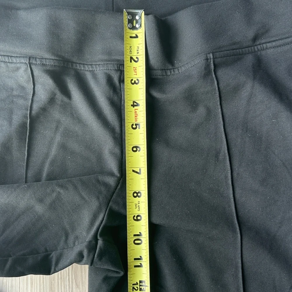 Lauren Ralph Lauren Active Pants L Black Wide Waistband Stretch Lounge Athletic